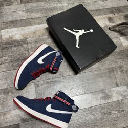 Air Jordan 1 High Strap “Midnight Navy” – Size 10 (Brand New)
