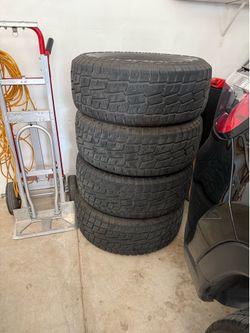 4 Tires for jeep or type of car.