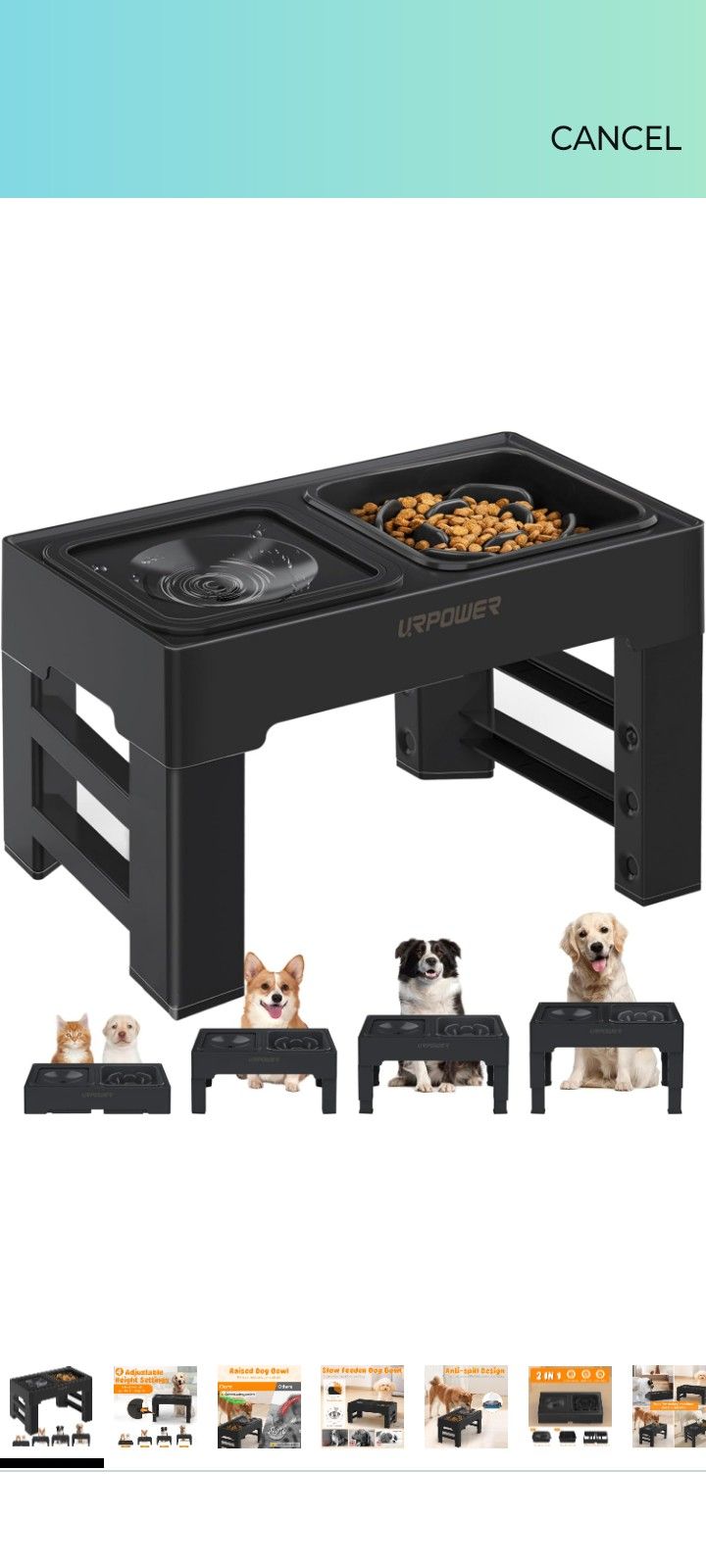 Adjustable Dog Dish