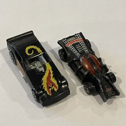 Vintage 1979 Hot Wheels The Heroes Human Torch Funny Car & Spider-Man Car Loose