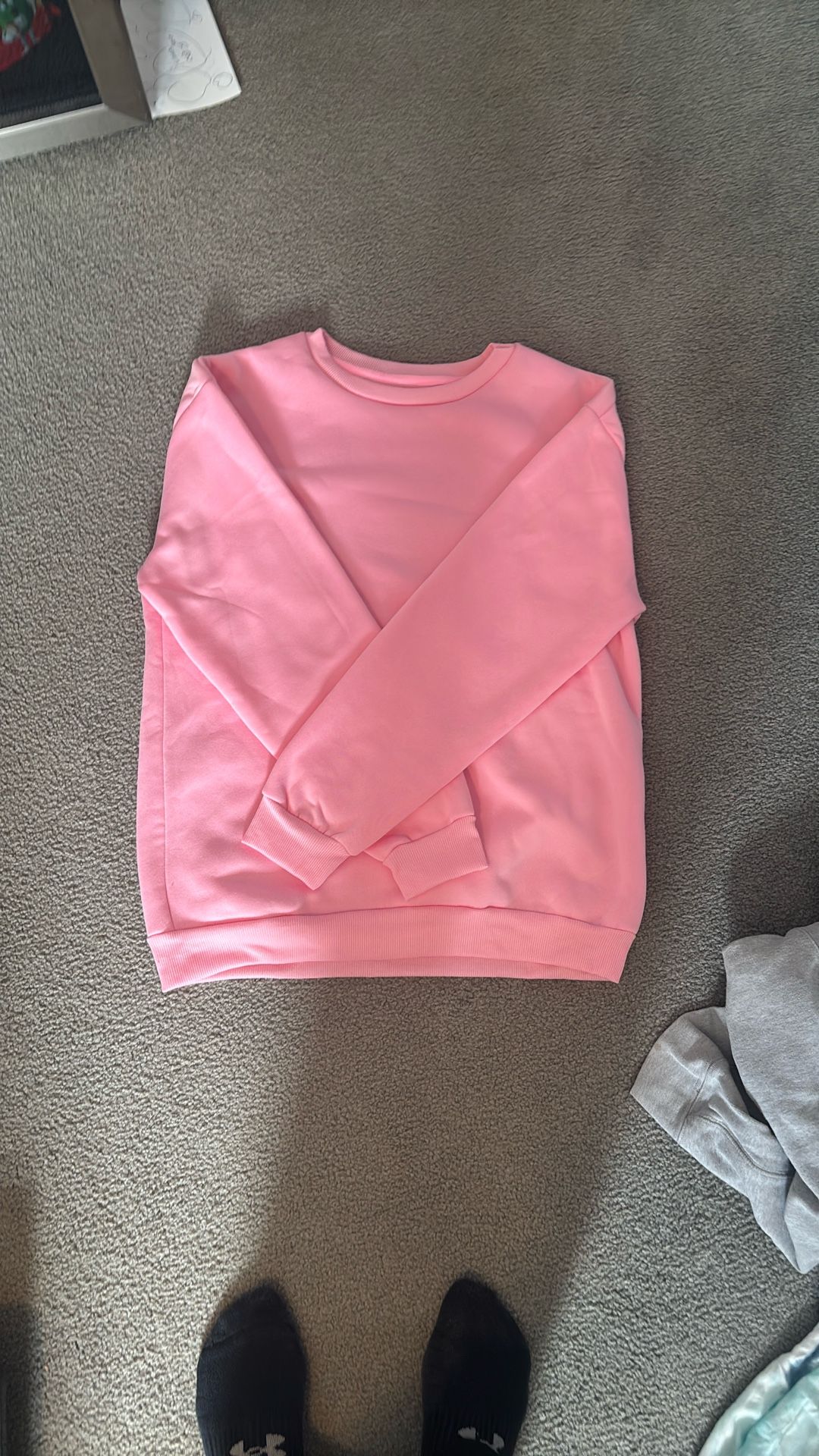 comfy pink crew neck