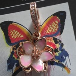Pandora Rose Gold Cherry Blossom Charm