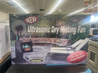 New UltraSonic Dry Misting Fan 18 in. Oscillating Ultrasonic Dry Misting Fan with Bluetooth Technology and Built-In Speakers