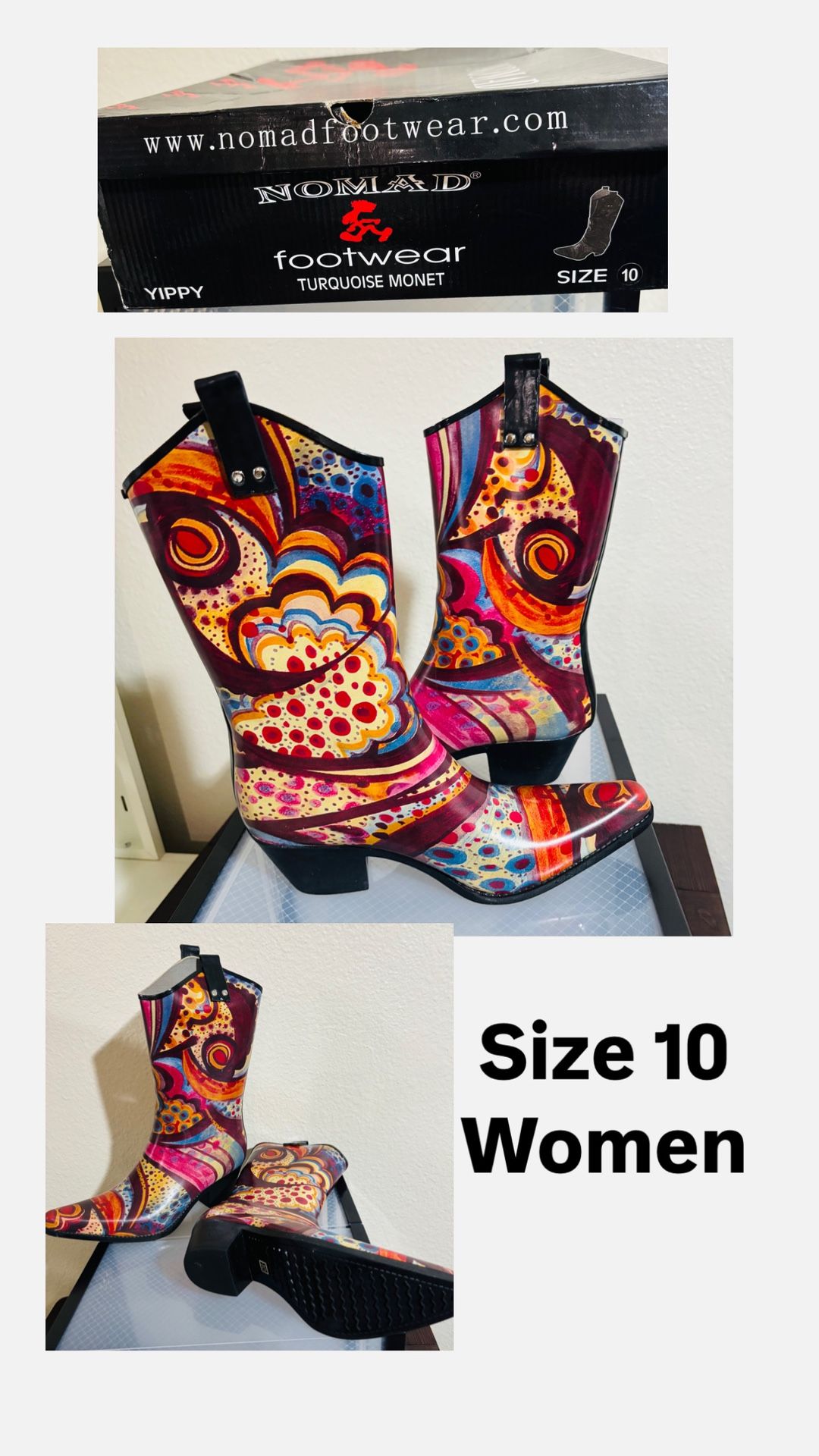 Nomad “Yippy” Turquoise Monet Boots