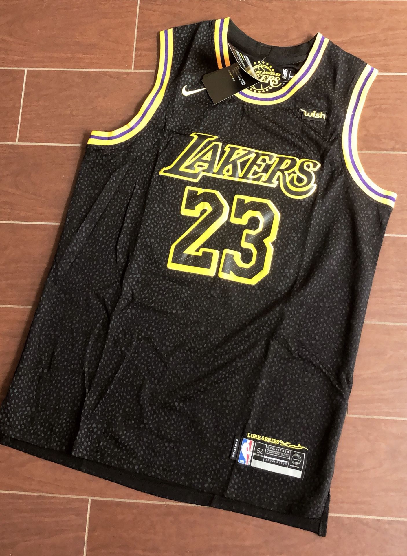 LA Lakers City Edition LeBron James Jersey Size Medium 100% Authentic for  Sale in Alexandria, VA - OfferUp