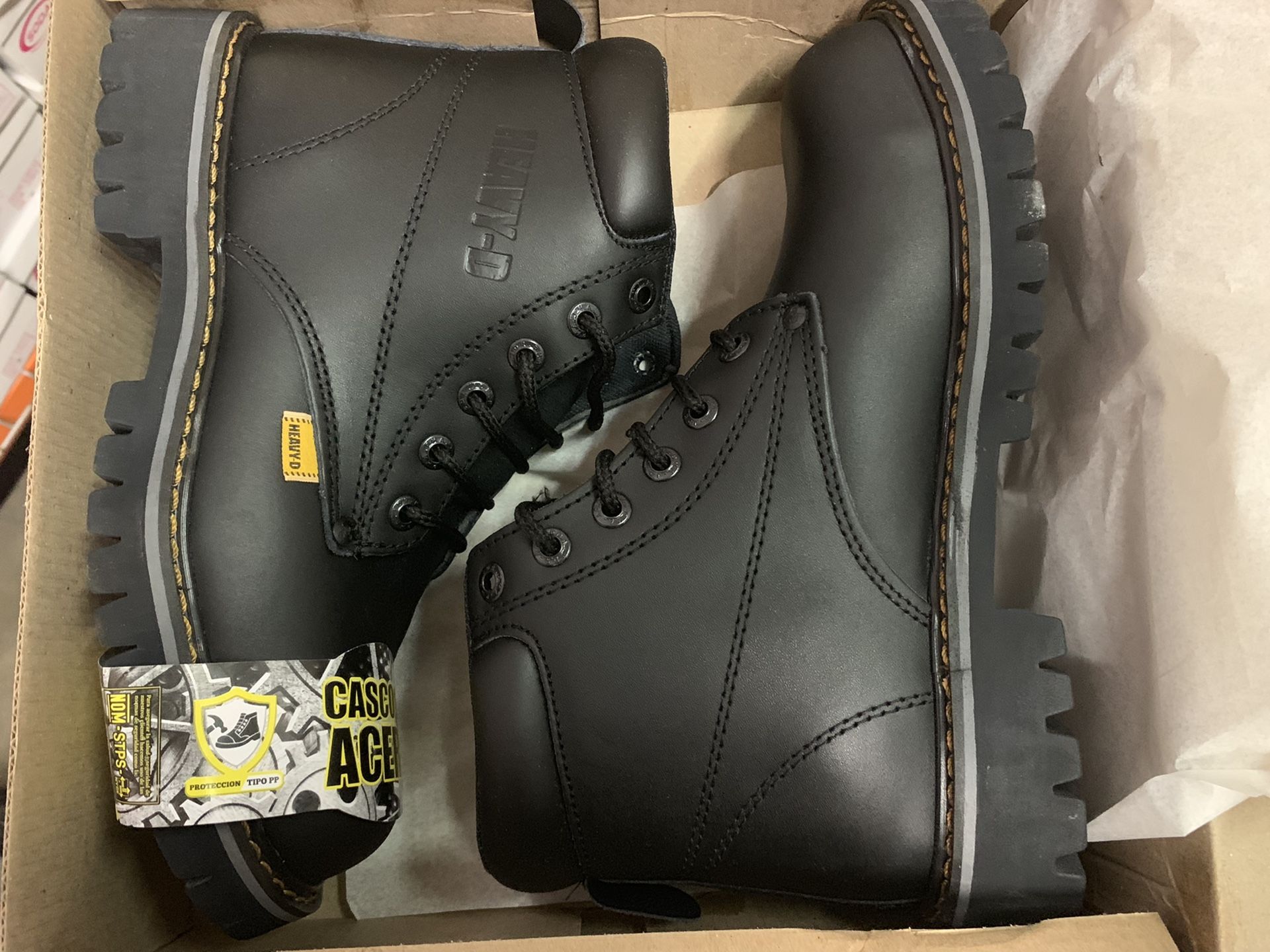 Heavy D Steel Toe Work Boots Size 7-11