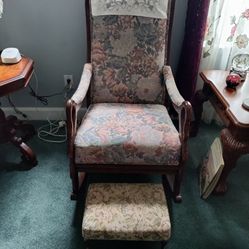 Rocking Chair And Ottoman 