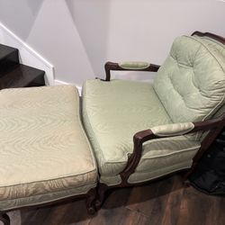 Chair with Ottoman 