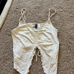 Women’s H&M Cropped Summer Tank Top Size Large