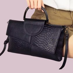 Soft Leather Black Bag