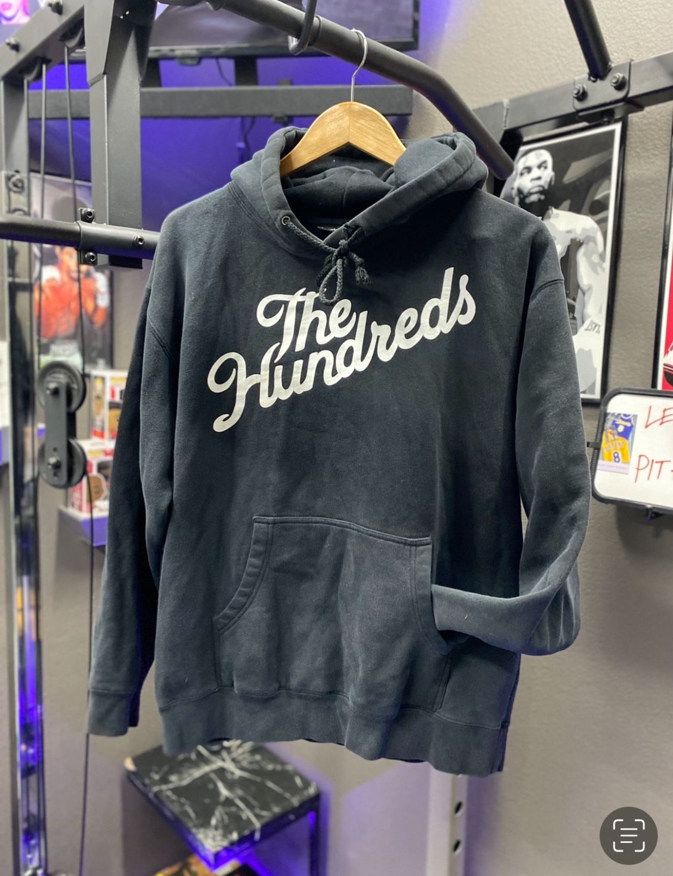 The Hundreds Logo Black Hoodie Men's Size M Jacket