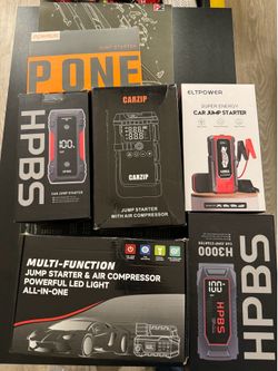 New Jump Pack/ Jump Starter/ Portable Air Compressor / power bank/ flashlight . Emergency kit