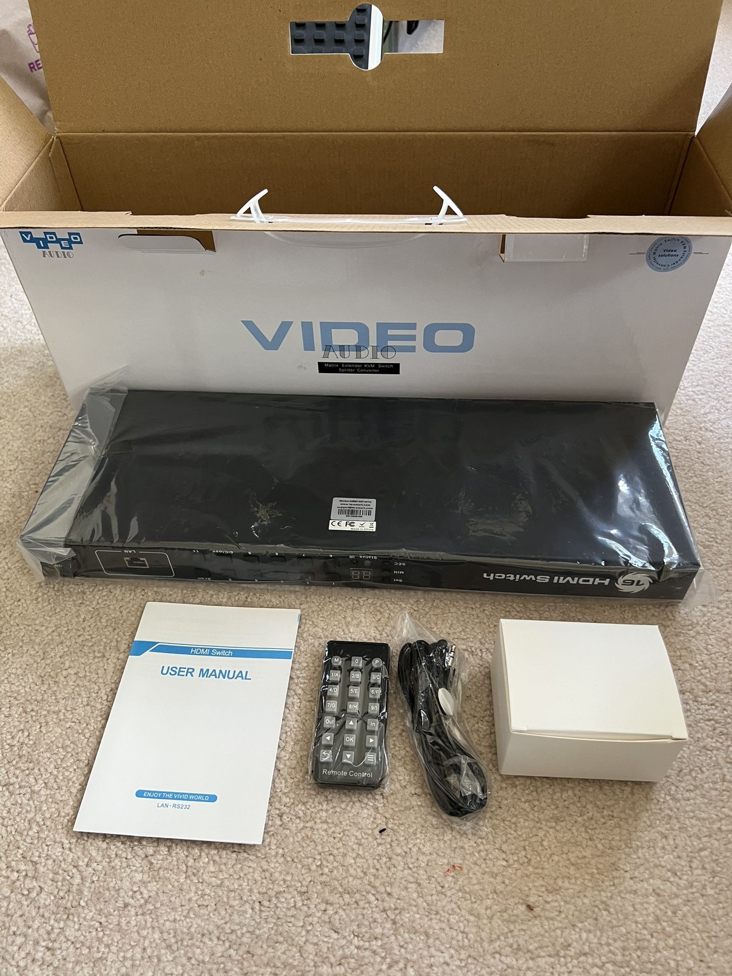 TESmart 16X1 HDMI Switcher with IR Remote