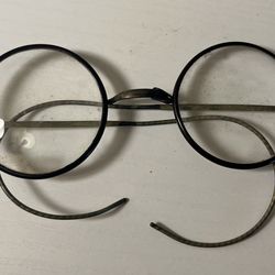 RARE AUTHENTIC 1800s VICTORIAN “AUROID” GOLD-FILLED EYEGLASSES w/ ORIGINAL CASE
