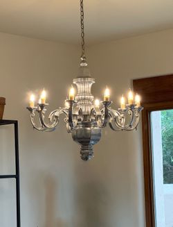 Silver or Pewter Chandelier