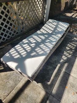 Wicker Chaise Lounge