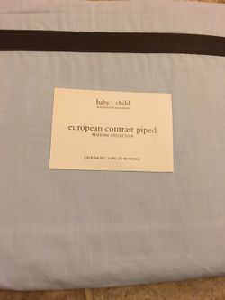 Restoration hardware crib skirt - new