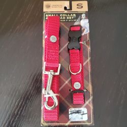 AKC Dog Collar and Leash Set New! 