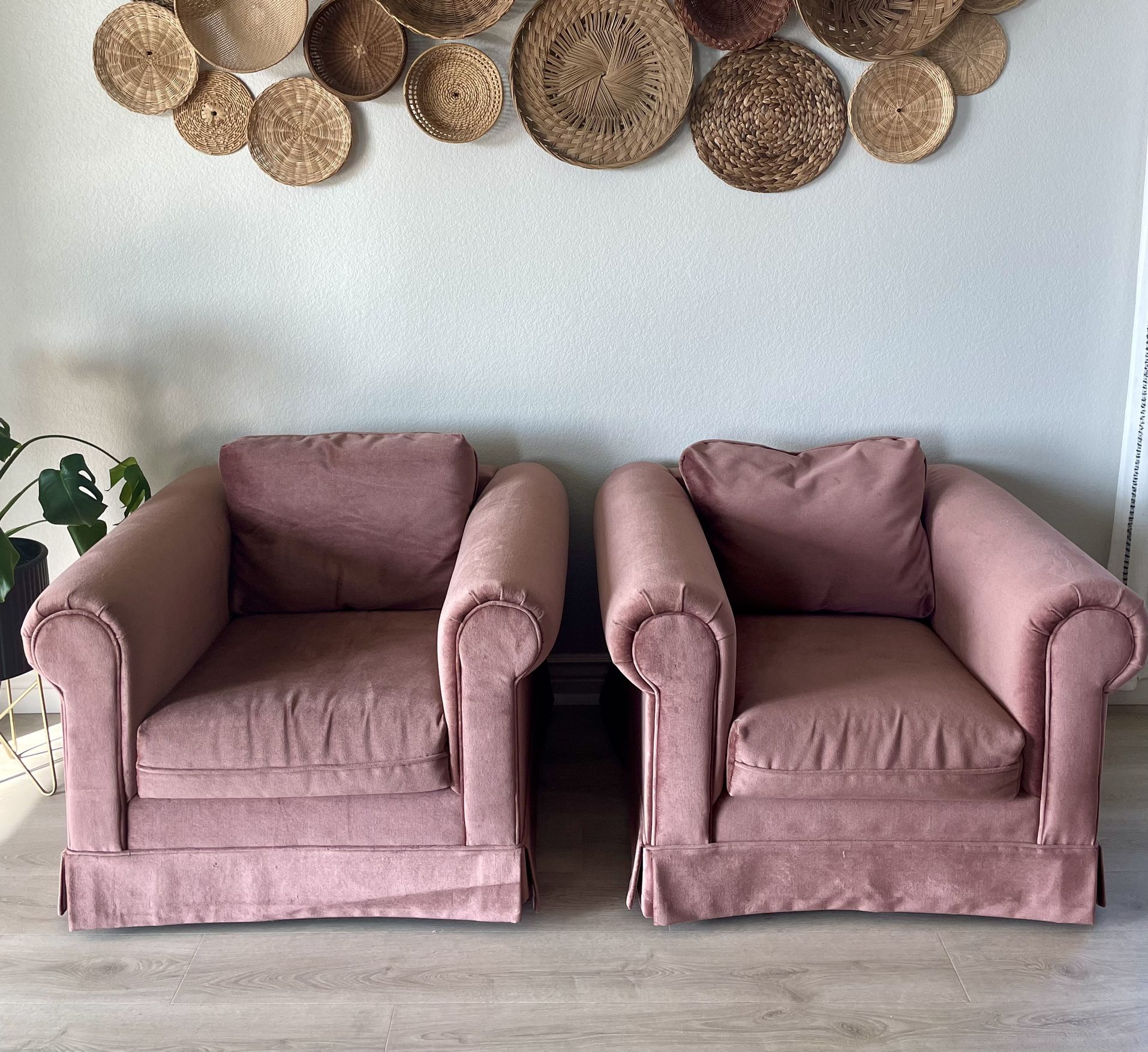 Vintage Mauve Pink Chairs