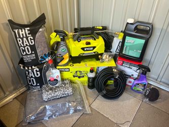 Ryobi automotive pressure washer car wash detailing kit