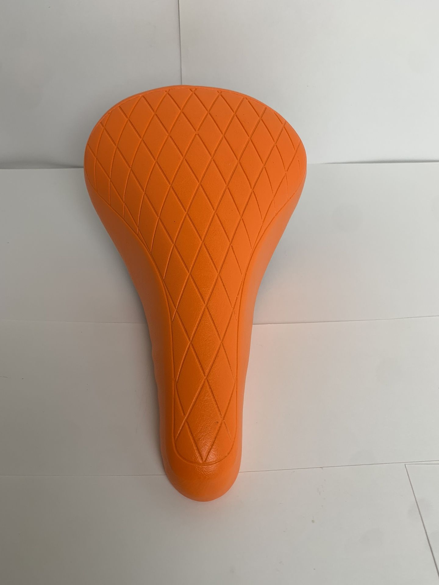 Orange Quilted Pattern Bmx Bike Seat