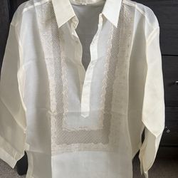 Mem’s Filipino Barong & White Shirt Inside (5 Available Barong + 1 Shirt) Sold Individially