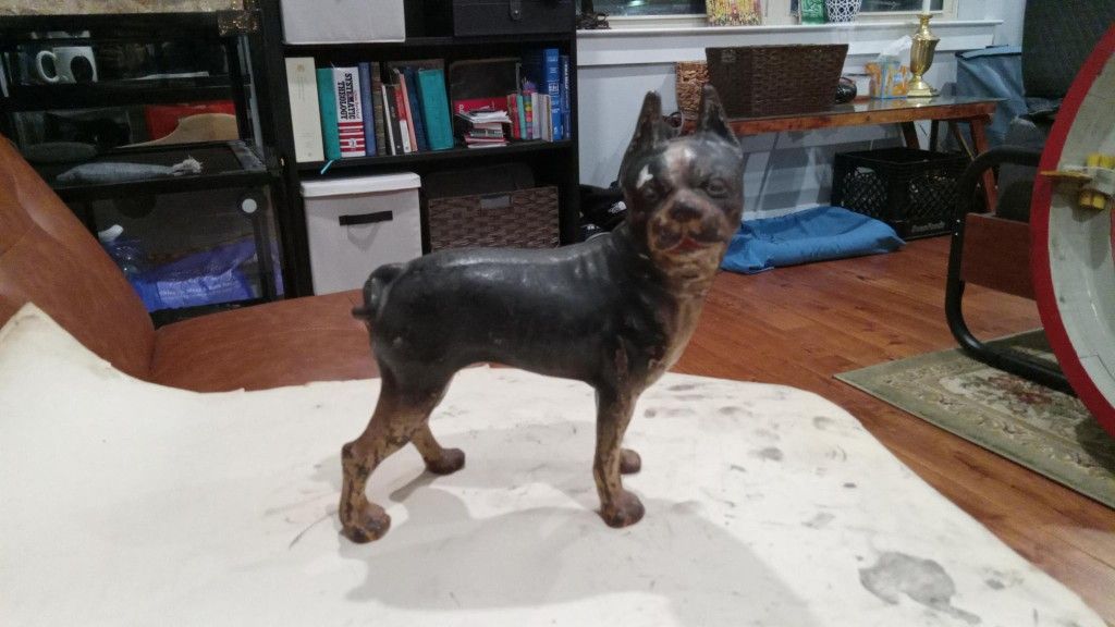 Cast-iron Boxer Dog Door Stop