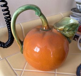 Ceramic Orange Fruit Teapot