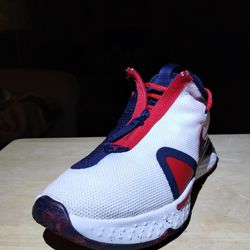 (Size-9.5) Men's Nike PG 4 Paul George 'USA' Mens Basketball Shoes White/Obsidian-Red CD5079 101 very great shape.