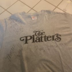 AUTOGRAPHED PLATTERS SHIRT XL