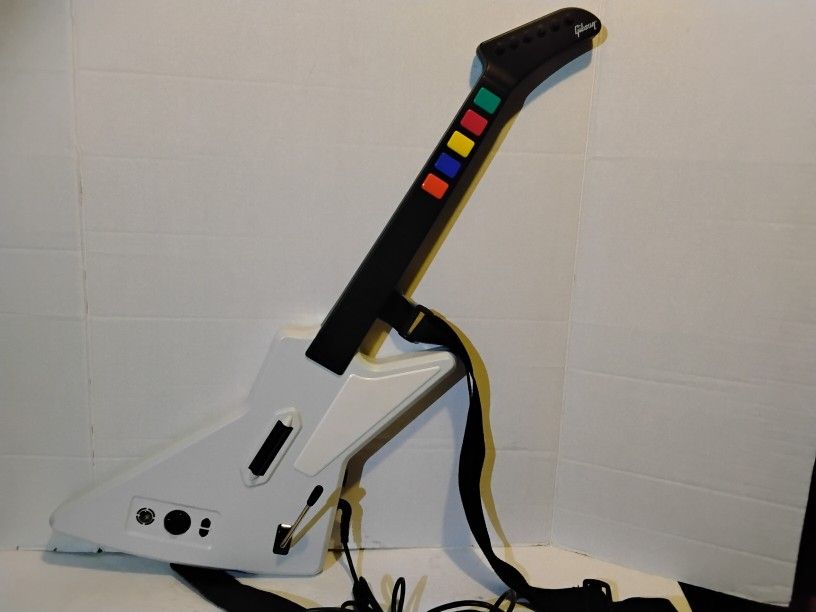 Gibson X-Plorer Xplorer Wired Guitar For Xbox 360 Guitar Hero RARE