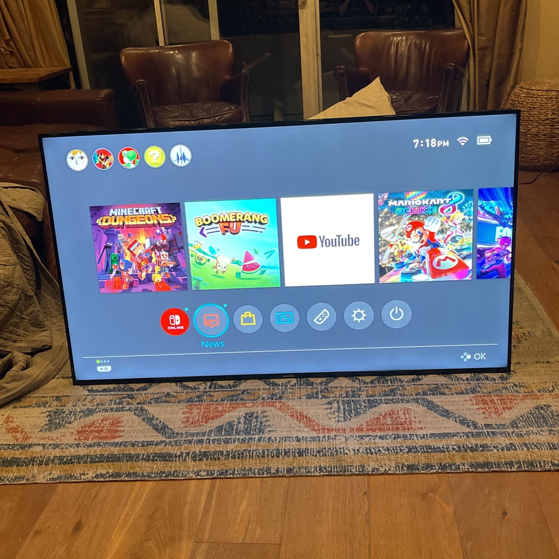 Samsung Smart Tv, 54 Inch, Black