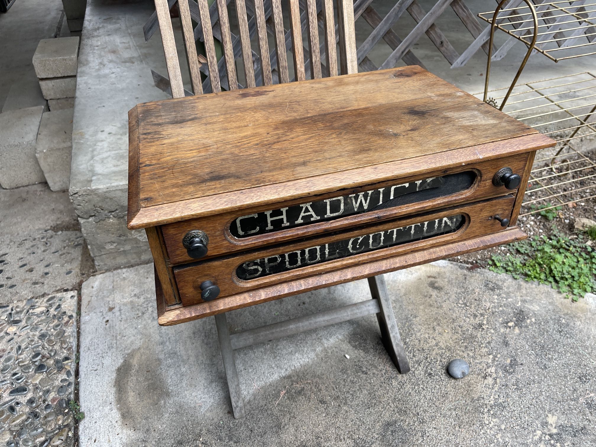 Antique Spool Cabinet 