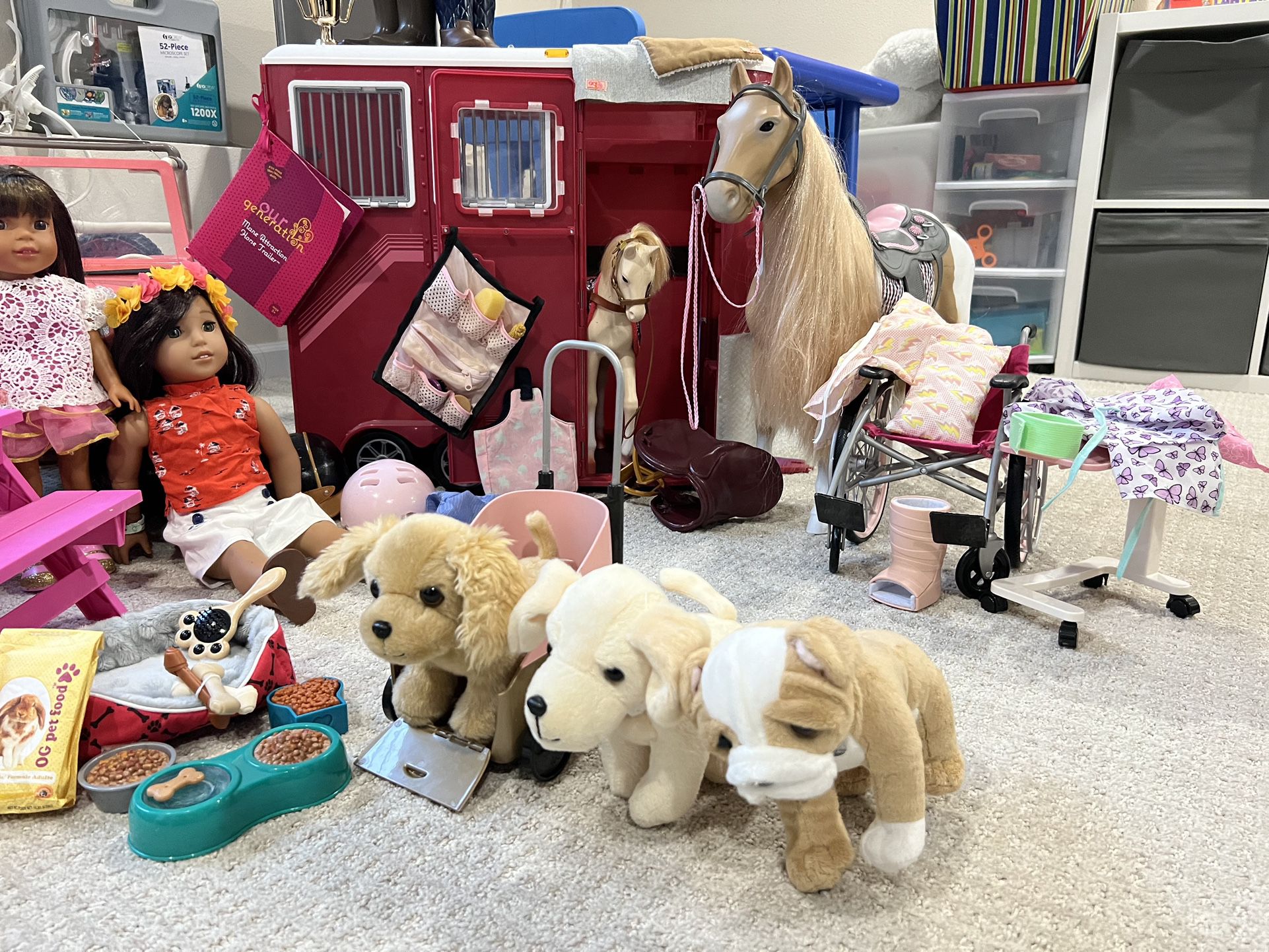 American Girl Dolls And Our Generation Big Play Sets 