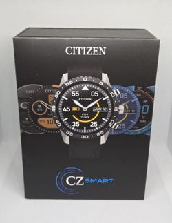 Citizen CZ Smart Wear OS Smartwatch MX1011-05X Black Silicone Strap