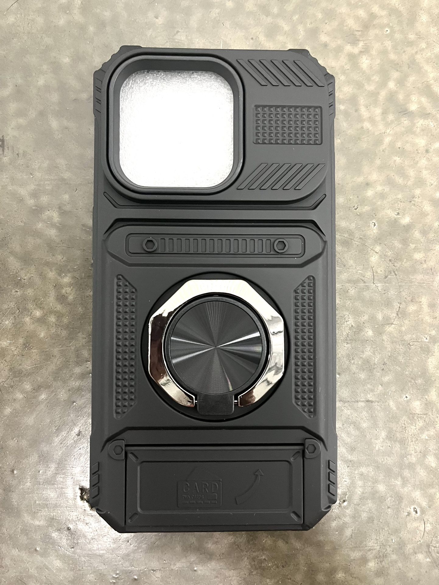 6-in-1 for iPhone 15 Pro Max Case with Screen Protector[3 Pcs] + Slide Camera Cover + 360° Magnetic Ring Stand Heavy Duty Protective Shockproof Phone 