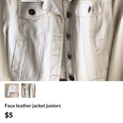 Junior Faux leather jacket