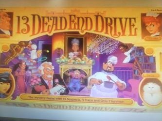13' Dead End Drive Board Game Vintage