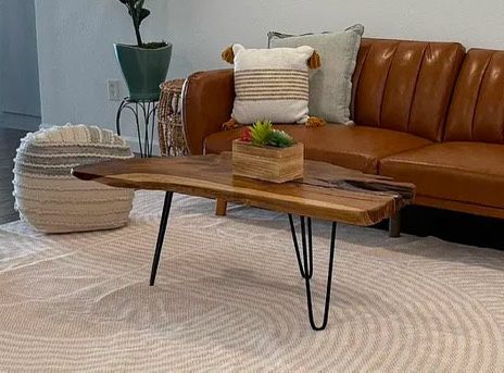 Raw Wood Coffee Table