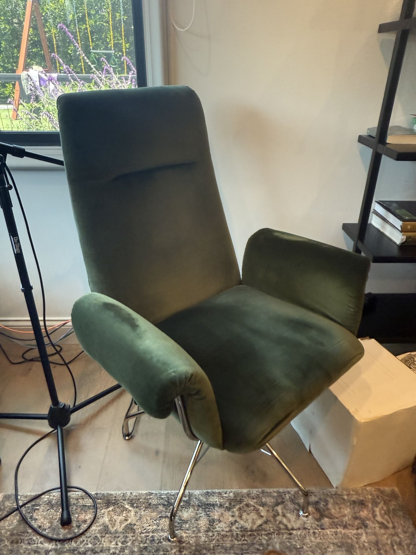 Green Velvet Office Chair