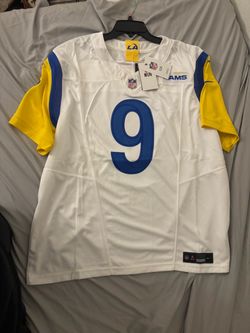 Nike Los Angeles Rams Matthew Stafford #9 Men’s M Jersey White/Blue/Yellow XXL