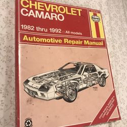 82-92 Chevy Camaro All Models Manual