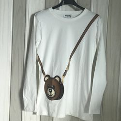 MOSCHINO, TEEN , TOP (SIZE 14 Y) , SWEATSHIRT-DRESS