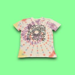 Keith Haring white tie dye t-shirt unisex XL 