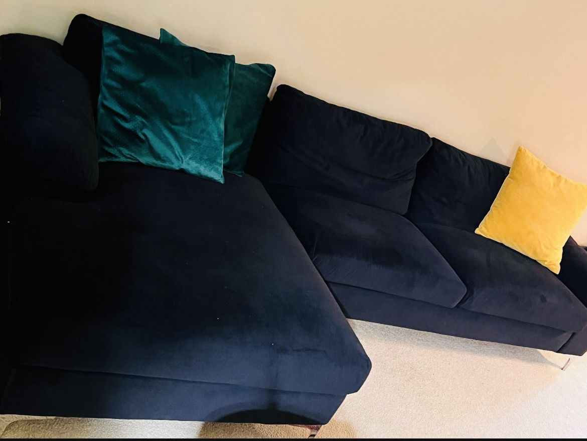 Velvet Sectional Couch