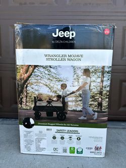 Jeep Wrangler Mojave Stroller Wagon - Black and Tan