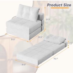 Beige sofa Plus Convertible Bed 