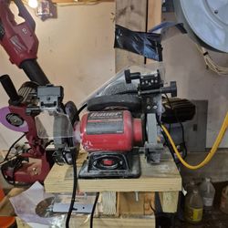 Six inch bench grinder