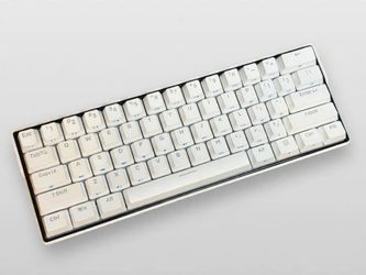 White 60% Mechanical Keyboard - Blue Switches