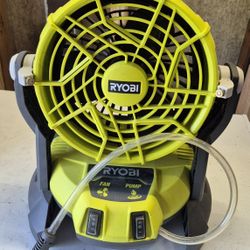 Ryobi Bucket Top Misting Fan
